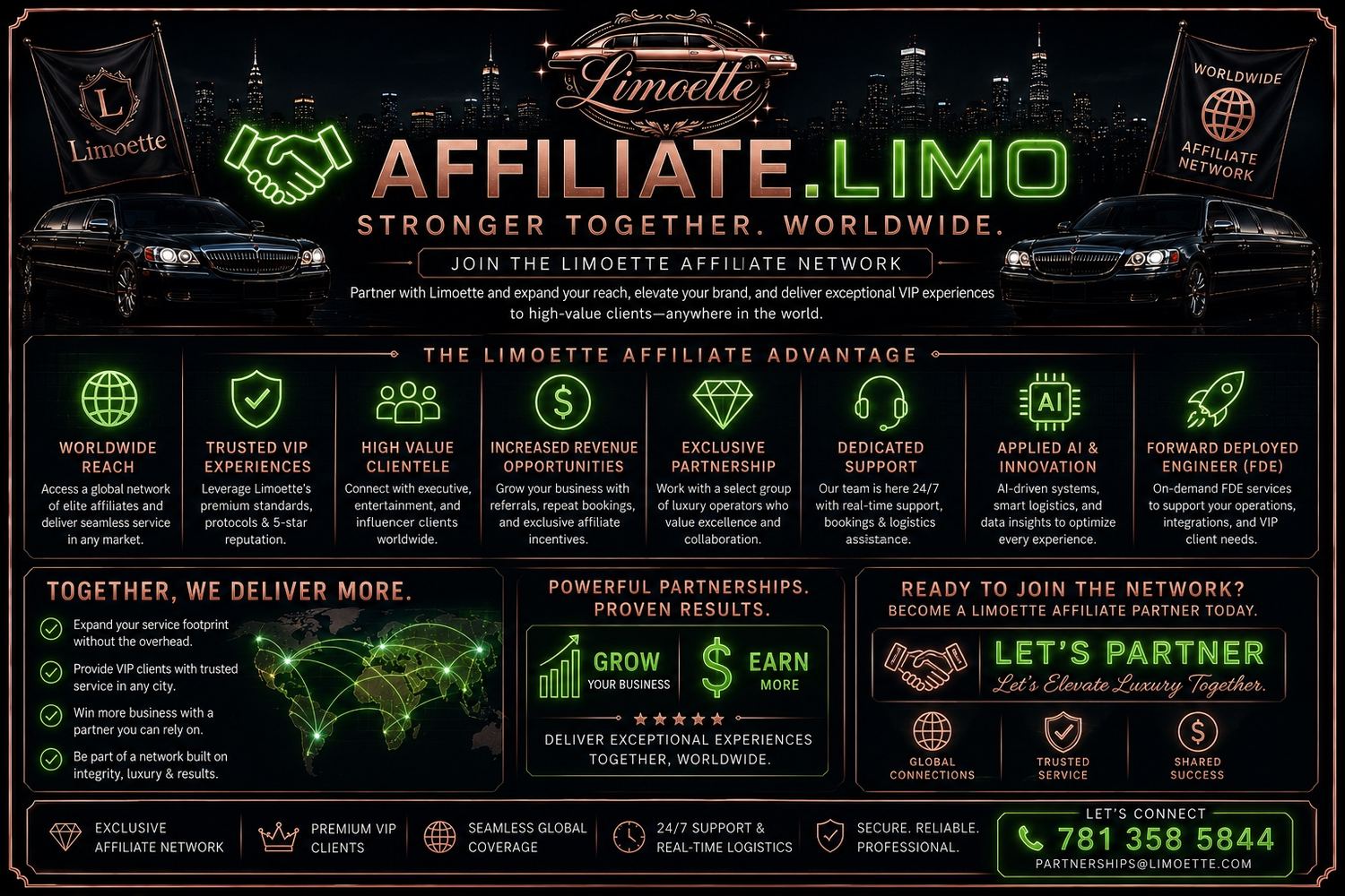 Affiliate Limo worldwide luxury limousine network