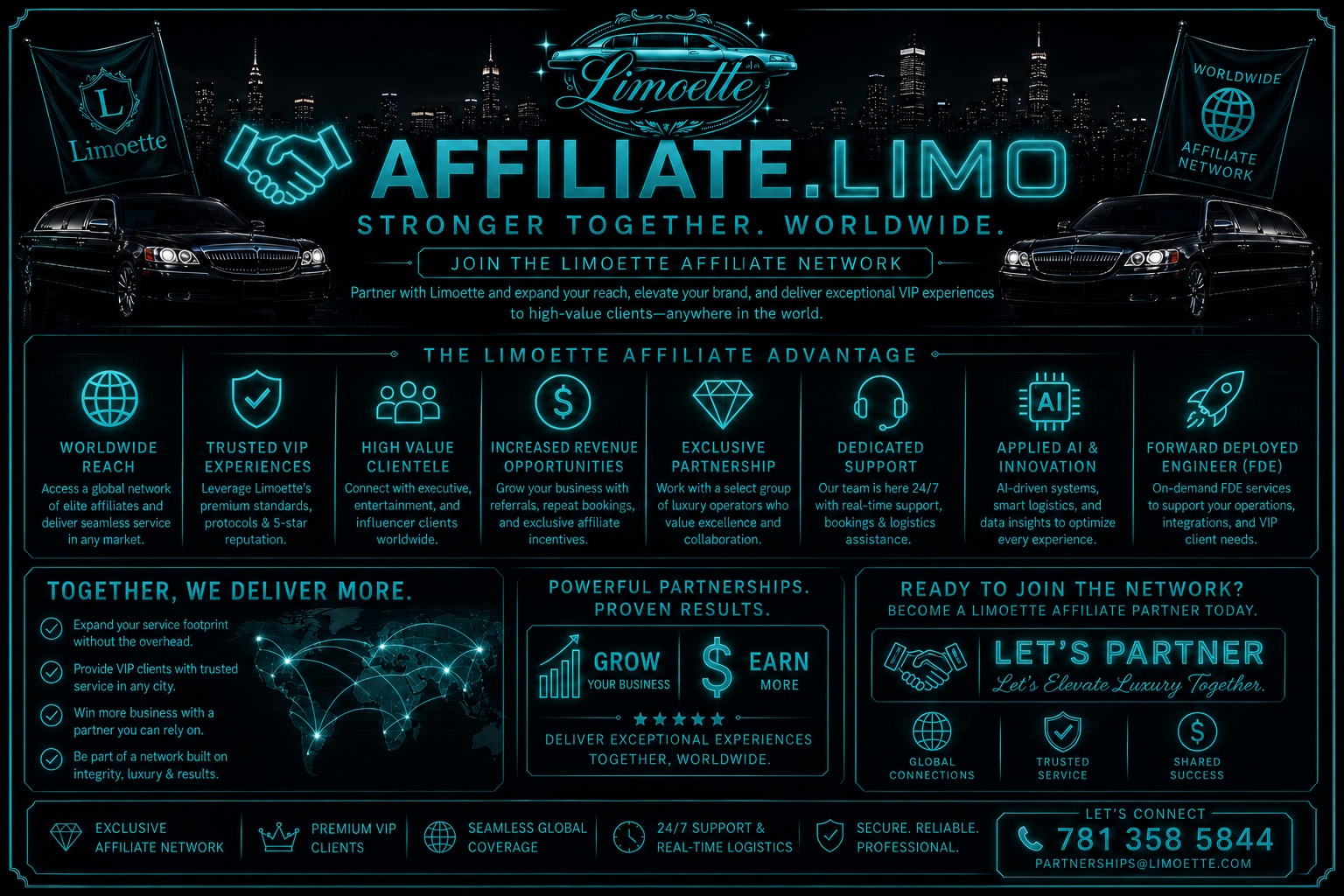 Affiliate Limo worldwide luxury limousine network