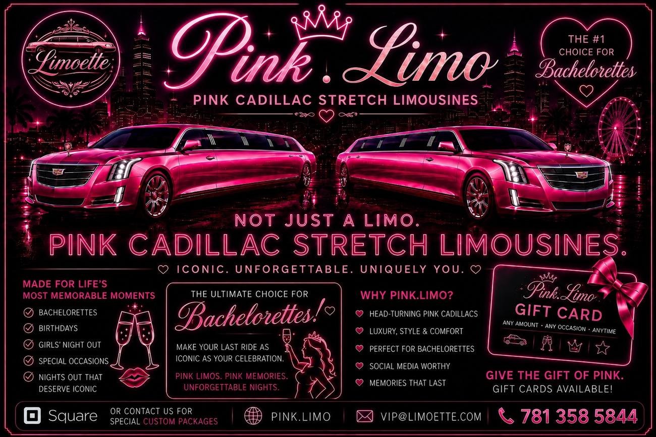 Pink Cadillac Stretch Limousine Experience by Limoette