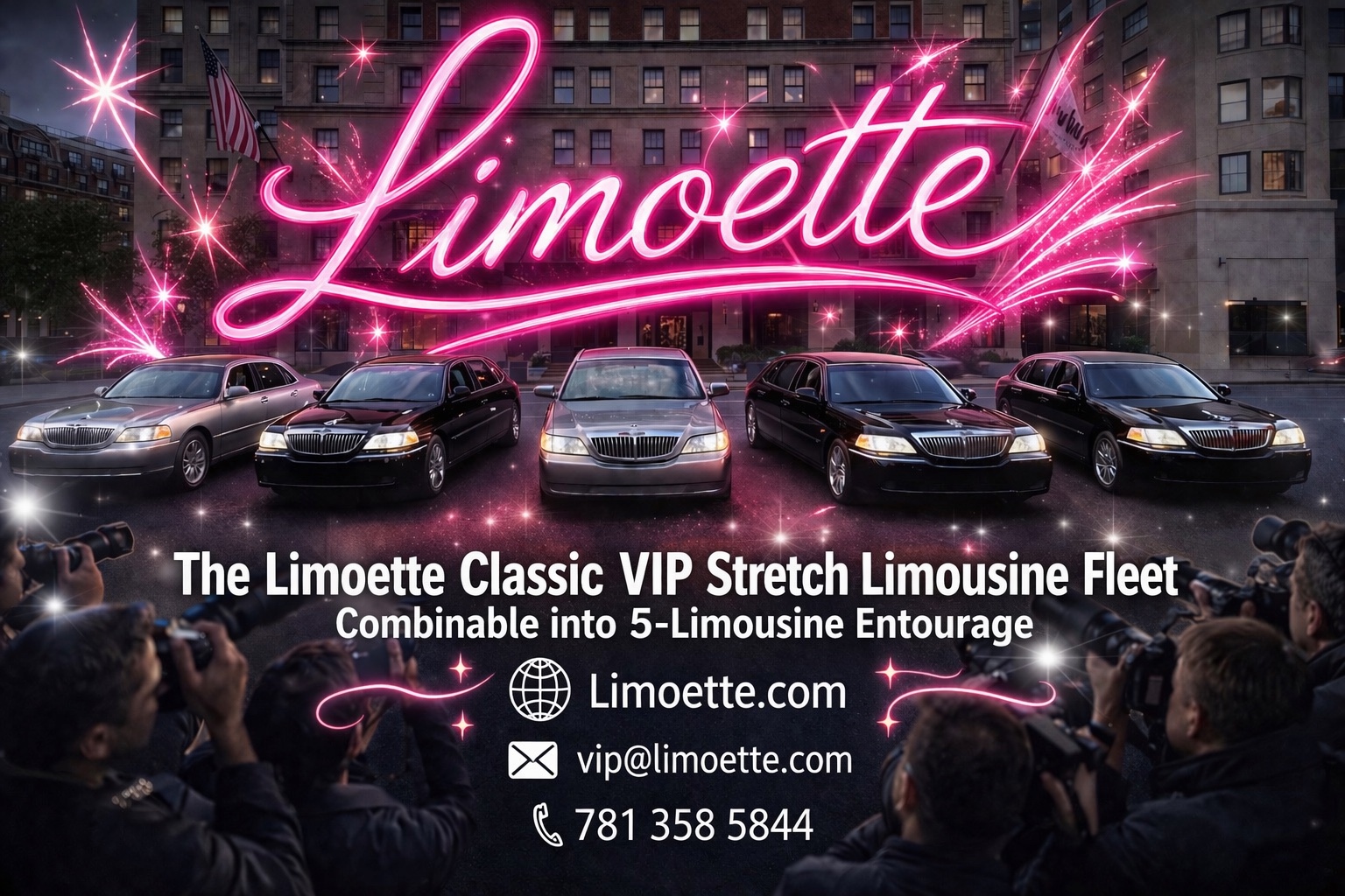 The Limoette Classic VIP Stretch Limousine Fleet