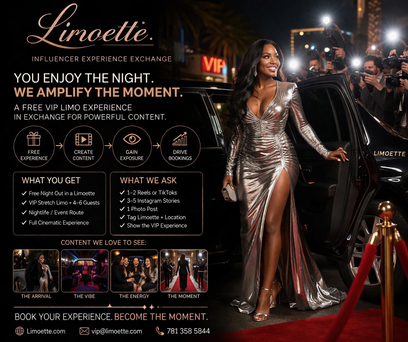 Influencer experience exchange